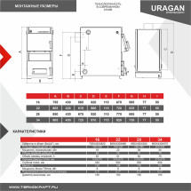 Котел комбинированный URAGAN Prof 28